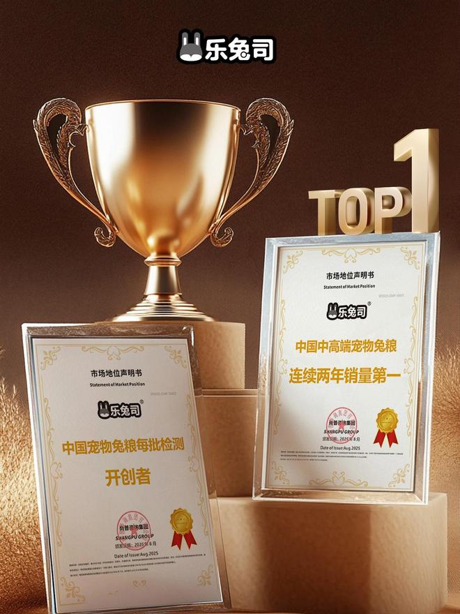 年销量第一 每批检测开创者铸就品质标杆CQ9电子平台乐兔司获双料认证：连续两